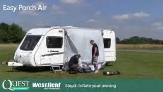 Easy Air 350: Erects in 3 minutes.