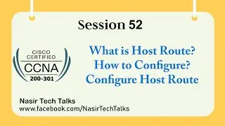 CCNA 200-301 | How to Configure Host Route on Cisco Router | CCNA Bangla Tutorials
