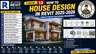 House design in Revit Architecture || revit house plan || Revit complete Plan || Lec #13||Revit 2021
