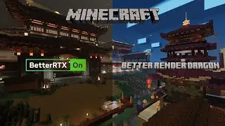 Better RTX versus Better Render Dragon Minecraft Bedrock 1.20.50