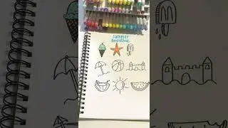 Summer Doodles with MILDLINER & CLiCKART | Zebra Pen