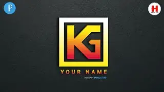 Professional KG logo design on Android Pixellab || Mobile tutorial|
