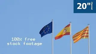 European catalan and spanish flag