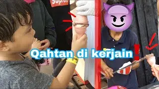 QAHTAN DI KERJAIN SAMA PENJUAL ICE CREAM TURKI FT FATEH, MUNTAZ, SALEHA HALILINTAR #QAHTANDAILY