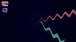 After Effects Tutorial_ Movement Snake-Like Lines Background in After Effects. no plugin.