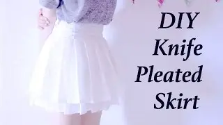 DIY Knife Pleated Skirt (double-layered)ㅣmadebyaya