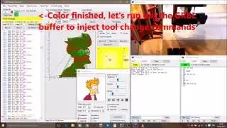 GRBL-Plotter 0.2.0.1 automatic tool change