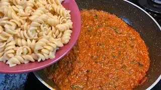 If You Have Milk And Tomato Paste, Definitely Try This Pasta Sauce ❗️🍝