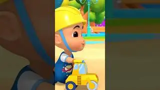 Construction Vehicles Song #shorts #nurseryrhymes #kidssongs #kindergarten #singalong #boombuddies