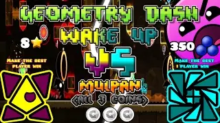 Geometry Dash Comparison - Wake Up By Mulpan (FallenAngel14 VS GD Leo) [1080p] (#4)