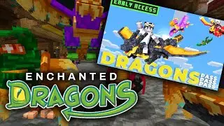 Gameplay & REVIEW of the NEW Enchanted Dragons Server - Minecraft Bedrock (#1)