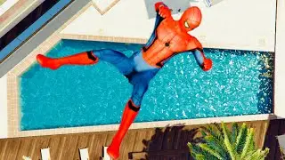 GTA 5 Spiderman Ragdoll Fails – Epic Jumps & Funny Moments Ep 20