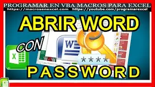 603 ❤️ Como ABRIR Archivo WORD con 🔥 PASSWORD desde un LISTBOX de Excel VBA