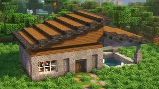How to Build a Simple Modern House | Minecraft