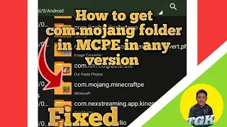 How to fix not showing com.mojang folder Minecraft pocket edition any version|Technical Gamer Kumar|