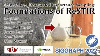 Generalized Resampled Importance Sampling: Foundations of ReSTIR - SIGGRAPH 2022 Paper Video