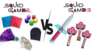 DIY ALL GAMES OF SQUIDGAME | Best paper toys | How to make ddakji | How to make squid game knife 