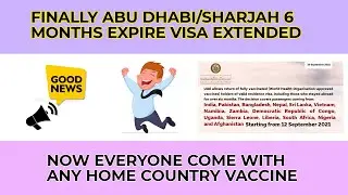 Finally Six Months Overstayed Can Travel | Abu Dhabi/Sharjah Visa Extend | UAE New Update
