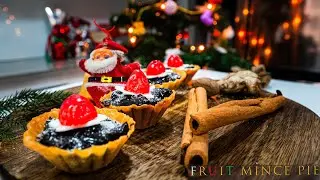 How to make EGGLESS FRUIT MINCE PIE  | Easy NO BAKE Christmas dessert recipe