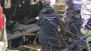 Видеокадры жесткой посадки Ту 154 дагестанских авиалиний