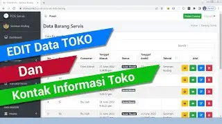 Edit Nama Toko & Kontak Informasi di POS SERVIS Seniman Koding