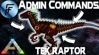 NEW TEK RAPTOR 🔥 (Custom Level) Admin Command - ARK: Survival Evolved