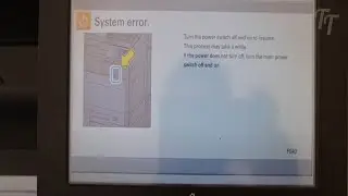How to Fix F040 error in  Kyocera TASKalfa / UTAX / Triumph-Adler Printers
