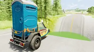 Mobil vs Giant Pit #18 - BeamNG Drive