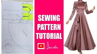 Pecah Pola Gamis edisi Lebaran Pattern Making Tutorial