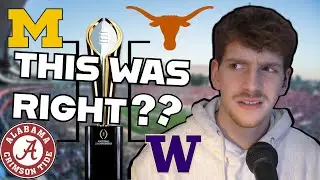 I Can't Believe the CFP was right.. (or were they) 🤔
