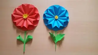 flower | How to make an origami paper flower | paper craft | DIY