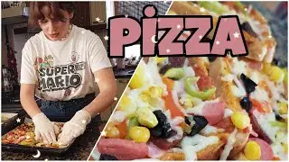 EVDE ÇOK KOLAY PİZZA YAPIMI (TOST EKMEĞİYLE) 😋🍕