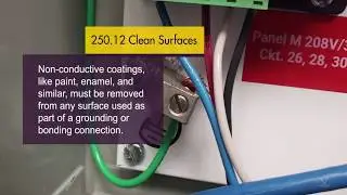 2020 NEC® Changes: Article 250.12 Clean Surfaces