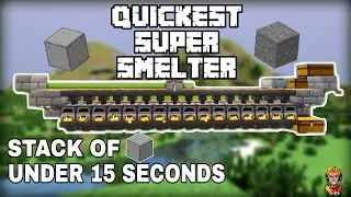 Minecraft Easiest And Quickest Super Smelter Ever- Fully Automatic - Super Fast 1.14/1.15/1.16
