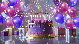 Magical Purple Birthday Cake Celebration 🎉💜