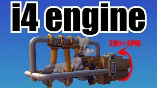 How to make an i4 engine (survival friendly) | Scrap Mechanic