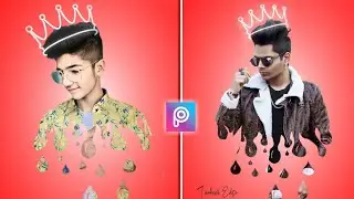 PicsArt 3D Dripping Effect Photo Editing Tutorial | PicsArt Photo editing 2020