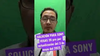 Sony VEGAS PRO 20 no abre después de la actualización de mayo del 2023.