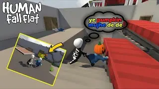 We Found Funny Chinese PumpkinMan In Human Fall FLat - Human Fall Flat