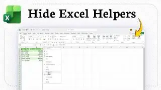 How to Hide a Helper Column in Excel So Only the Result Column Shows