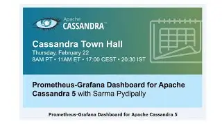 Prometheus Grafana Dashboard for Apache Cassandra 5 20240222