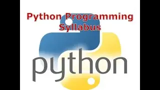 1. Python Programming Language Syllabus