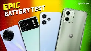 Moto G54 EPIC Battery & Charging Test Ft. Realme 11X, Redmi 12 5G, POCO M6 Pro