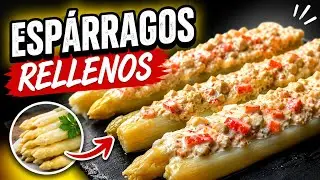 Espárragos rellenos frios ¡fáciles de hacer! una receta muy rica y refrescante.