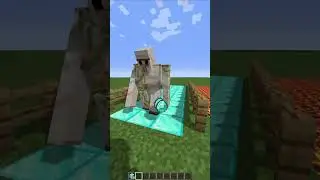 W GOLEM 💀🗿 (Noob Version) #shorts #minecraft