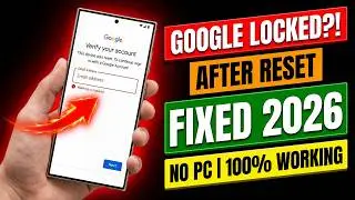 After Factory Reset Can't Sign In Google Account? 🔓 100% Fix 2026 | No PC Required