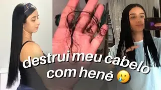 o que o henê fez com meu cabelo? 😭