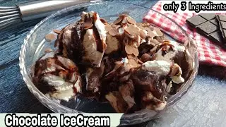 Easy Homemade Chocolate Ice Cream Recipe (Only 3-Ingredients )