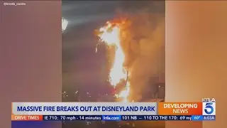 Dragon prop catches fire during show at Disneyland