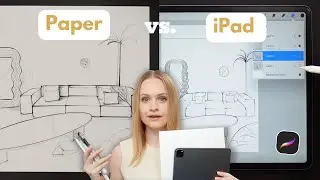 Interior Sketching: iPad vs. Paper